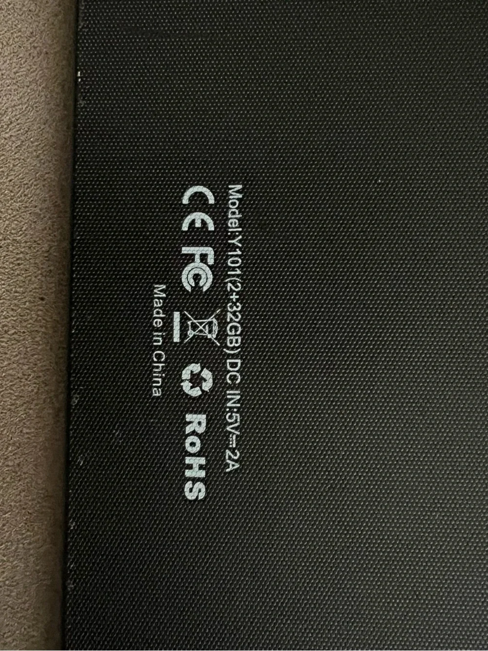 Android Tablet Y101 - Black